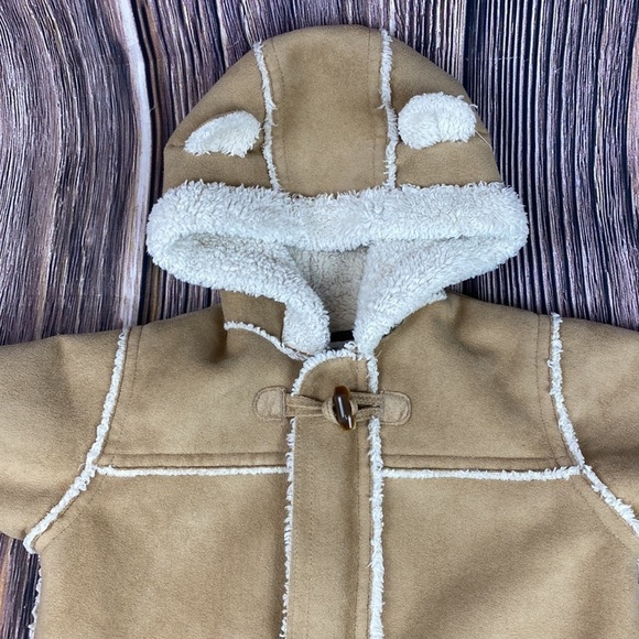 Baby Gap Faux Suede (Poly) & Shearling Bear Snow Onesie - Sz 6-12 Month - Picture 2 of 15